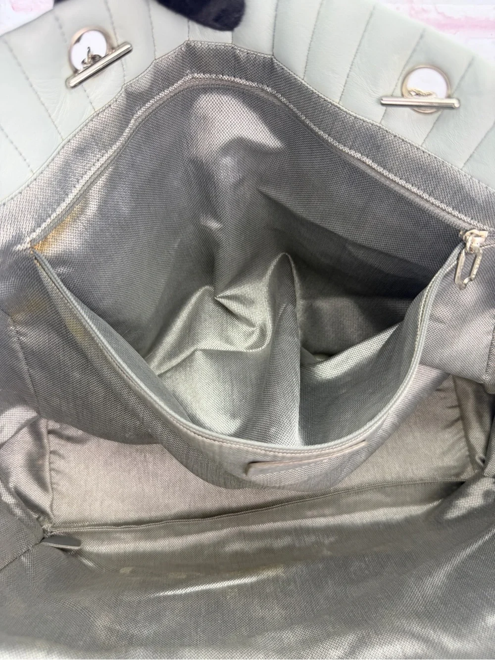 Chanel Mademoiselle Vertical Quilt Tote